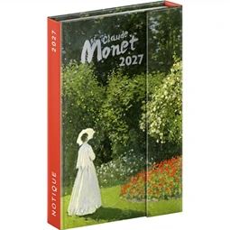 Határidőnapló 2027 heti REAL 11x16cm mágnessel záródó Claude Monet