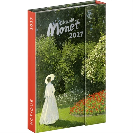Határidőnapló 2027 heti REAL 11x16cm mágnessel záródó Claude Monet