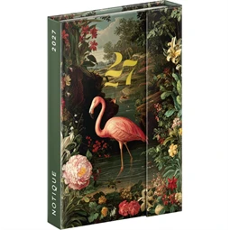 Határidőnapló 2027 heti REAL 11x16cm mágnessel záródó Flamingo