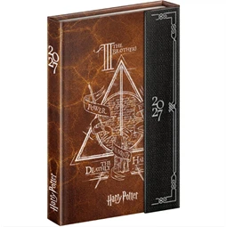 Határidőnapló 2027 heti REAL 11x16cm mágnessel záródó Harry Potter