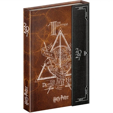 Határidőnapló 2027 heti REAL 11x16cm mágnessel záródó Harry Potter