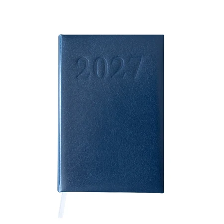 Határidőnapló 2027 napi  A/5  fehér lapokkal, kék borító