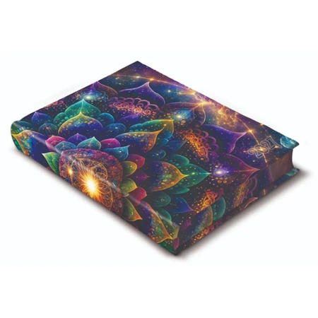 Határidőnapló 2027 napi B/6 REAL Librobello 3D lakk + élfestés, hölgyeknek, Mandala