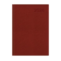 Határidőnapló 2026 napi A/5 TOPTIMER Economic E021 bordó