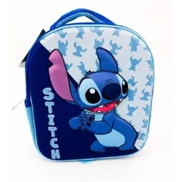 Hátizsák 3D-s Lilo és Stitch kék-fehér
