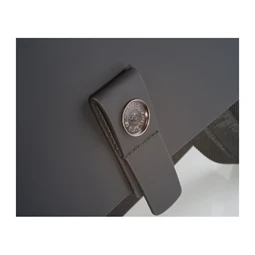 Hátizsák notebook tartóval, műbőr, fekete