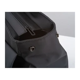 Hátizsák notebook tartóval, műbőr, fekete