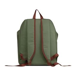 Hátizsák trendi RPET anyagból, khaki szin, 30 x 14 x 50 cm