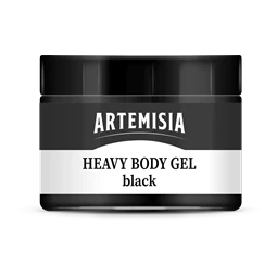Heavy Body gél PENTART ARTEMISIA művészfesték 150ml fényes, fekete
