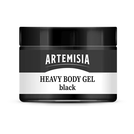 Heavy Body gél PENTART ARTEMISIA művészfesték 150ml fényes, fekete