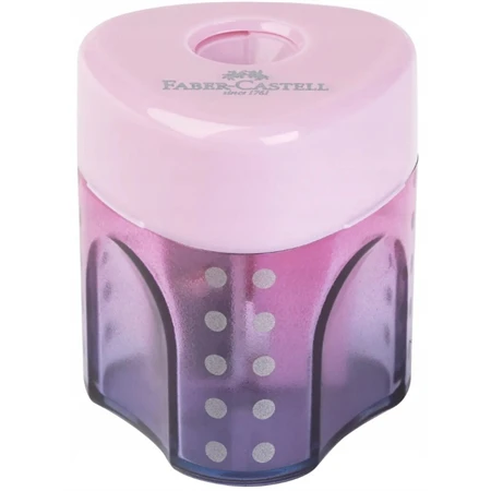 Hegyező 1 lyukú Faber-Castell  Grip mini tartályos, Flow Edition