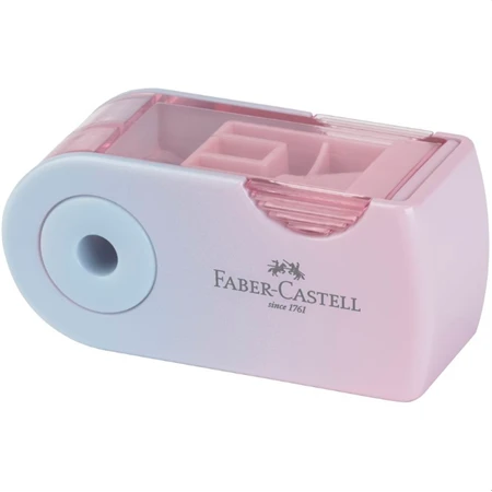 Hegyező 1 lyukú Faber-Castell  Sleeve mini Harmónia tartályos, Flow Edition