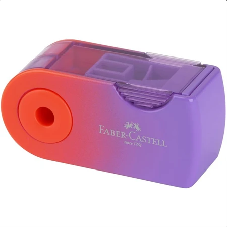 Hegyező 1 lyukú Faber-Castell  Sleeve mini Harmónia tartályos, Flow Edition