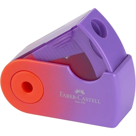 Hegyező 1 lyukú Faber-Castell  Sleeve mini Harmónia tartályos, Flow Edition