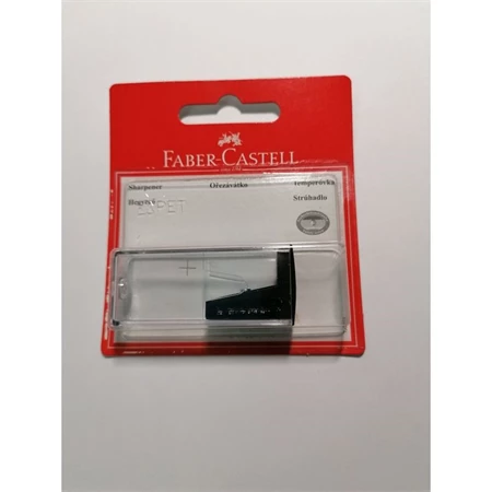 Hegyező 1 lyukú Faber-Castell  műanyag tartályos színes
