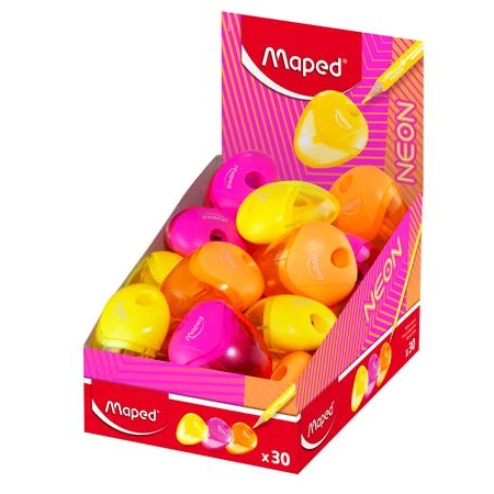 Hegyező 1 lyukú MAPED tartályos I-GLOO Neon,vegyes színek