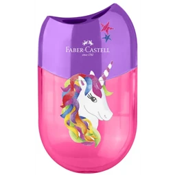 Hegyező 2 lyukú Faber-Castell  Unikornis és Dinoszaurusz