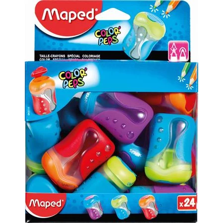 Hegyező 2 lyukú MAPED tartályos Color`Peps vegyes színek