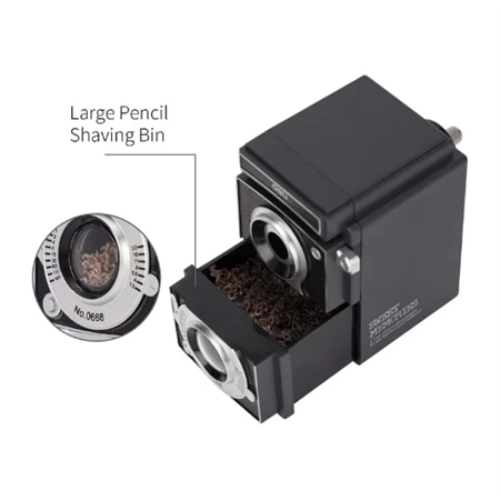 Hegyező asztali DELI Kamera 0668, Ceruzaátmérő: kb. 7–12 mm, választható élesebb vagy tompább ceruzahegy