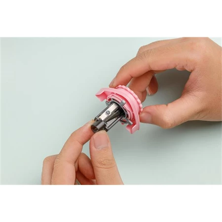 Hegyező asztali FLEXOFFICE Flexio, elemes, rózsaszín