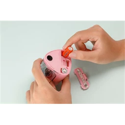 Hegyező asztali FLEXOFFICE Flexio, elemes, rózsaszín