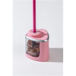 Hegyező asztali FLEXOFFICE Flexio, elemes, rózsaszín