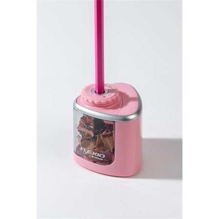 Hegyező asztali FLEXOFFICE Flexio, elemes, rózsaszín