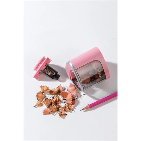 Hegyező asztali FLEXOFFICE Flexio, elemes, rózsaszín