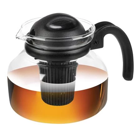 Kancsó 1,5 literes üveg, hőálló, szűrővel Teapot