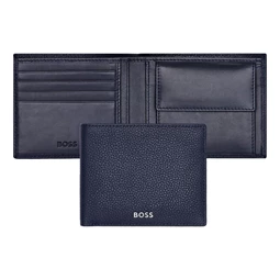 Hugo Boss Bőr pénztárca Classic Grained kék