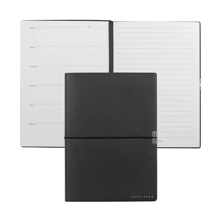 Hugo Boss jegyzetfüzet A/5 Elegance Storyline Agenda fekete