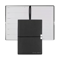 Hugo Boss jegyzetfüzet A/6 Elegance Storyline Agenda fekete