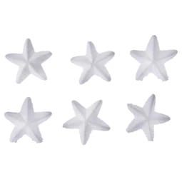 Hungarocell Csillag 6cm fehér 6db/csomag