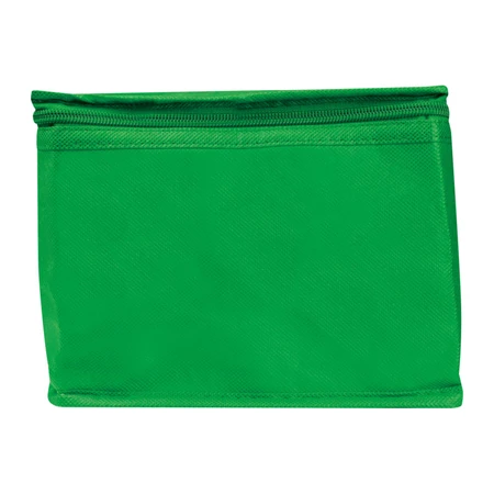 Hűtőtáska non-wowen 1 füllel  21 x 15 x 15 cm zöld, 6 db 0,33 literes dobozhoz