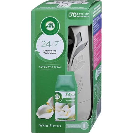 Illatosító készülék, automata, 250 ml, AIR WICK  Freshmatic frézia és jázmin