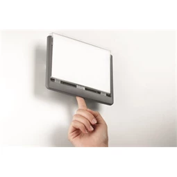 Információs tábla, 149x52,5 mm, DURABLE "CLICK SIGN", szürke