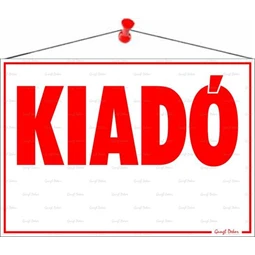 Információs tábla, 50x35 cm, Kiadó