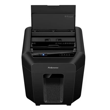 Iratmegsemmisítő, konfetti, 80 lap, FELLOWES, AutoMax 80M, biztonsági szint P-4, 17 literes tartály