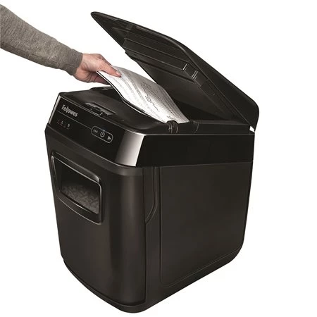 Iratmegsemmisítő, konfetti, 150 lap, FELLOWES AutoMax™ 150C