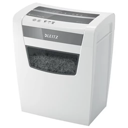 Iratmegsemmisítő, konfetti, 10 lap, LEITZ  IQ Home Office, biztonsági fokozat: P-4, 23 lieres tartály