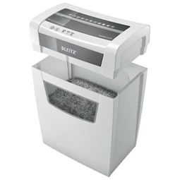 Iratmegsemmisítő, konfetti, 10 lap, LEITZ  IQ Home Office, biztonsági fokozat: P-4, 23 lieres tartály