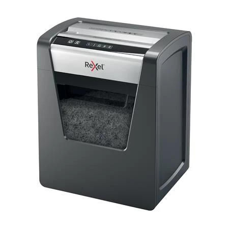 Iratmegsemmisítő, mikrokonfetti, 10 lap, REXEL Momentum M510, biztonsági fokozat: P-5, 23 lieres tartály