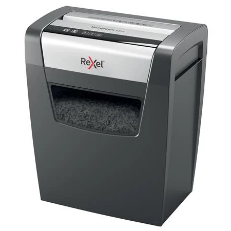 Iratmegsemmisítő, konfetti, 12 lap, REXEL Momentum X312, biztonsági fokozat: P-3, 23 lieres tartály