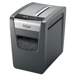 Iratmegsemmisítő, konfetti, 10lap, REXEL Momentum X410-SL, biztonsági fokozat: P-4, 23 lieres tartály