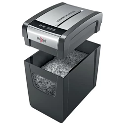 Iratmegsemmisítő, konfetti, 10lap, REXEL Momentum X410-SL, biztonsági fokozat: P-4, 23 lieres tartály