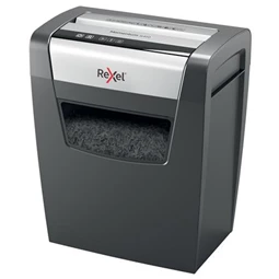 Iratmegsemmisítő, konfetti, 10 lap, REXEL Momentum X410, biztonsági fokozat: P-4, 23 lieres tartály