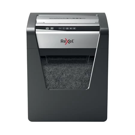 Iratmegsemmisítő, konfetti, 15 lap, REXEL Momentum X415, biztonsági fokozat: P-4, 23 lieres tartály