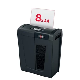 Iratmegsemmisítő, konfetti,  8 lap, REXEL Secure X8, biztonsági fokozat: P-4, 14 lieres tartály