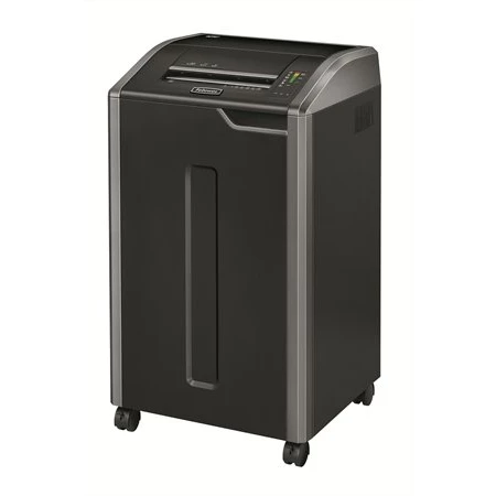 Iratmegsemmisítő, csík, 37 lap, FELLOWES Powershred 425i,  biztonsági szint P-2, 121 literes tartály