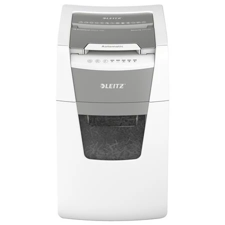 Iratmegsemmisítő, konfetti, 150 lap, LEITZ IQ AutoFeed Office 150 P4 Pro, biztonsági fokozat: P-4, 44 lieres tartály